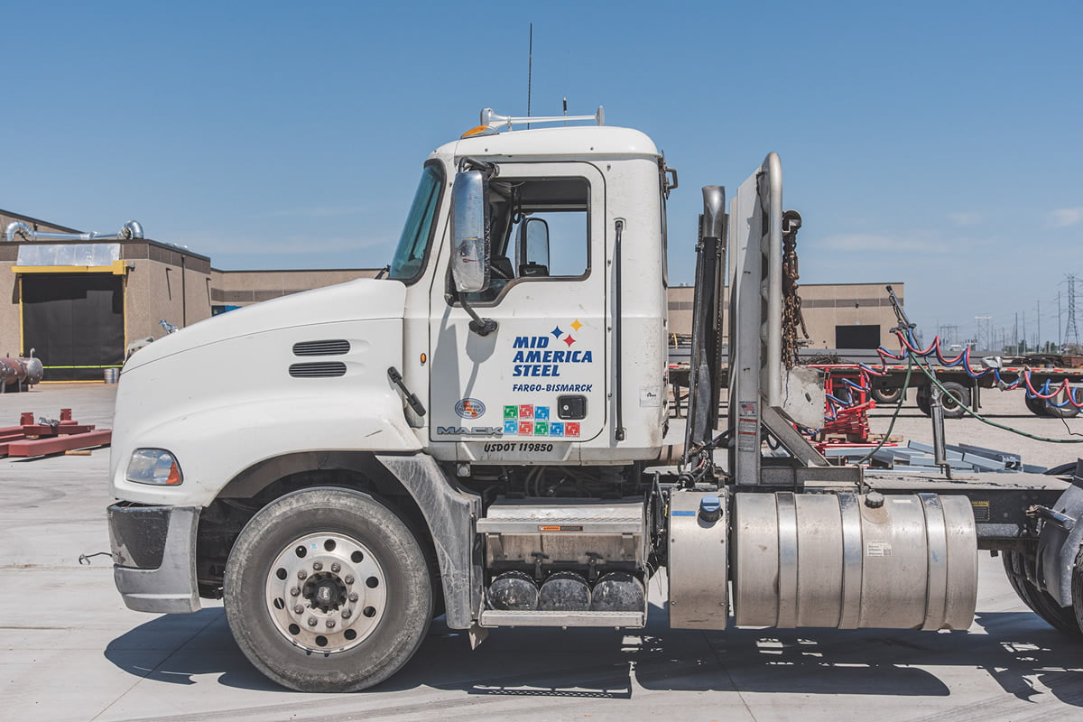 mid america steel company truck